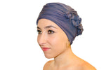 turbante con detalle floral