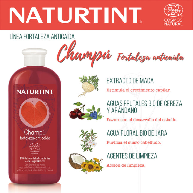 Champú Anticaida | Naturtint Champú Fortaleza Anticaída Natural