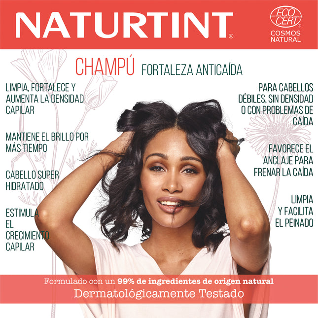 Champú Anticaida | Naturtint Champú Fortaleza Anticaída Natural