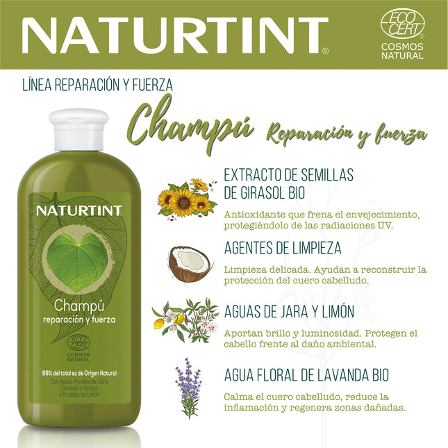 Champú Reparador y Fuerza Natural | Naturtint
