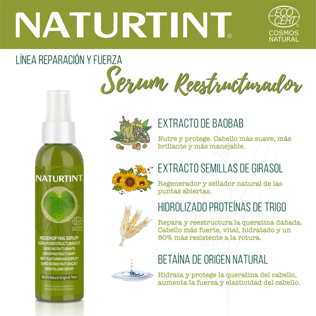 Sérum Reestructurador Natural | Naturtint  Repara y Fortalece tu Pelo