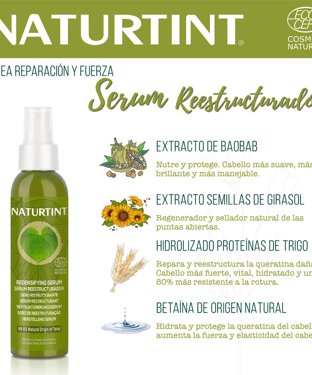 Sérum Reestructurador Natural | Naturtint  Repara y Fortalece tu Pelo