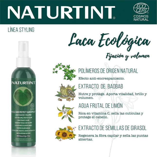Fijación Natural | Naturtint Laca Fijación Volumen Natural