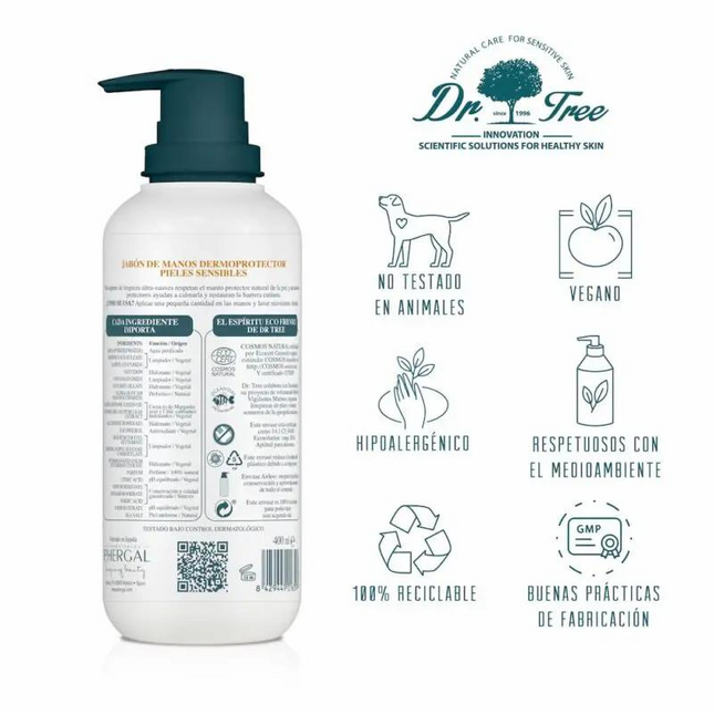 Jabón de Manos Dermo Protector | Dr Tree Para Piel Sensible