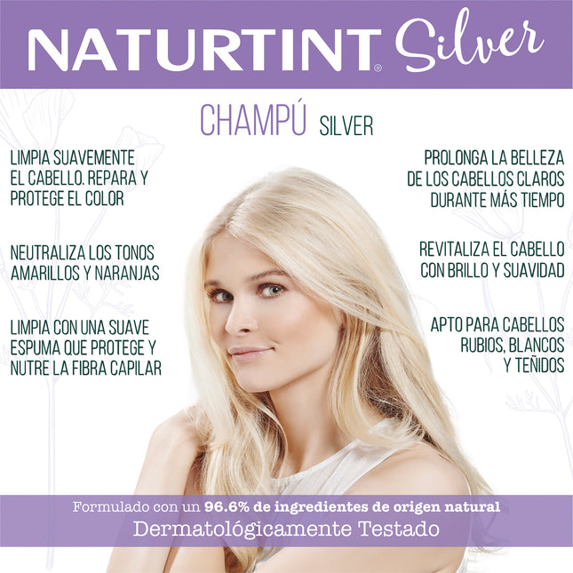 Champú Matizador de Canas Natural | Naturtint Silver Champú