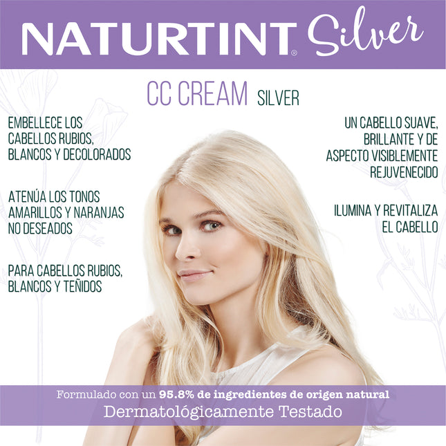 CC Cream para Canas Natural | Naturtint Silver Matizador