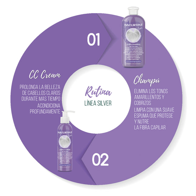 CC Cream para Canas Natural | Naturtint Silver Matizador