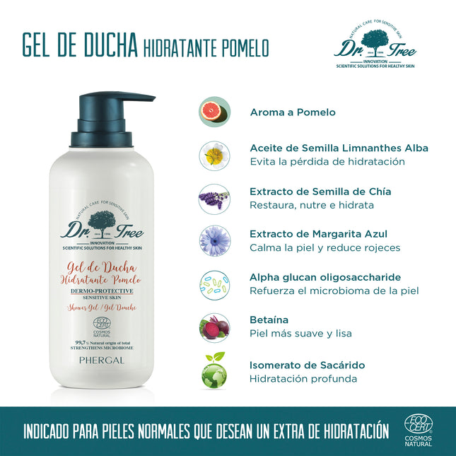 Gel Ducha Hidratante | Dr Tree Aroma Pomelo