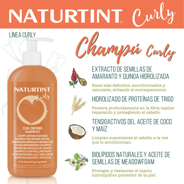 Champú para Rizos Definidos | Naturtint Curly Rizos Definidos