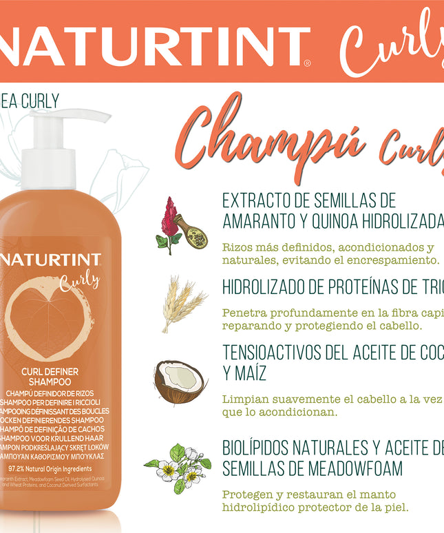 Champú para Rizos Definidos | Naturtint Curly Rizos Definidos