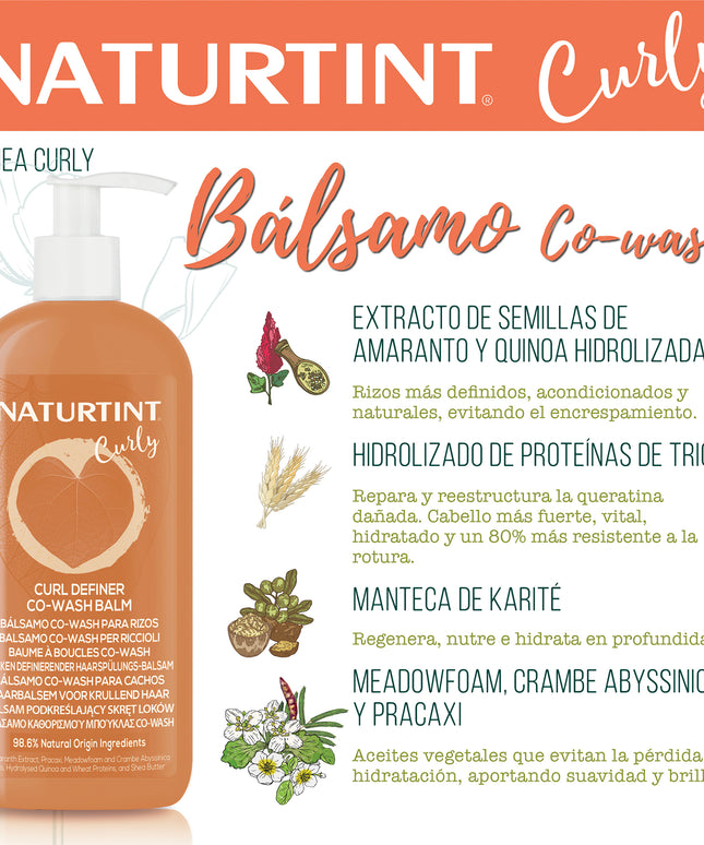 Bálsamo Co-Wash para Rizos | Naturtint Curly Natural