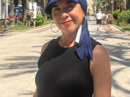 Gorra Oncológica Carla Bedia | Nala Azul Marino