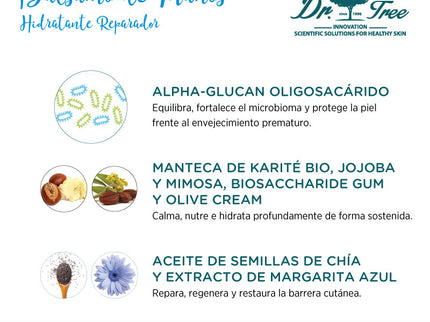 Bálsamo Reparador de Manos Natural | Dr Tree. Pieles Sensibles