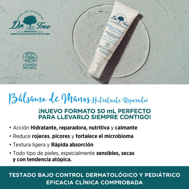 Bálsamo Reparador de Manos Natural | Dr Tree. Pieles Sensibles