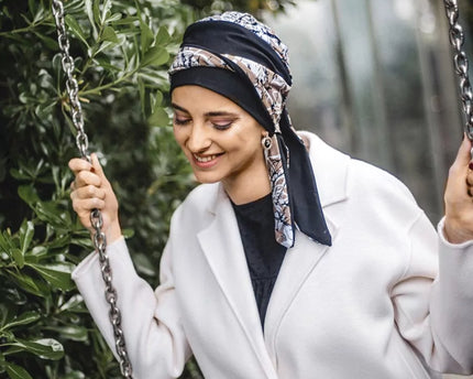 Pañuelo Oncológico SMOOTH PAINT FLOWERS | Carebell