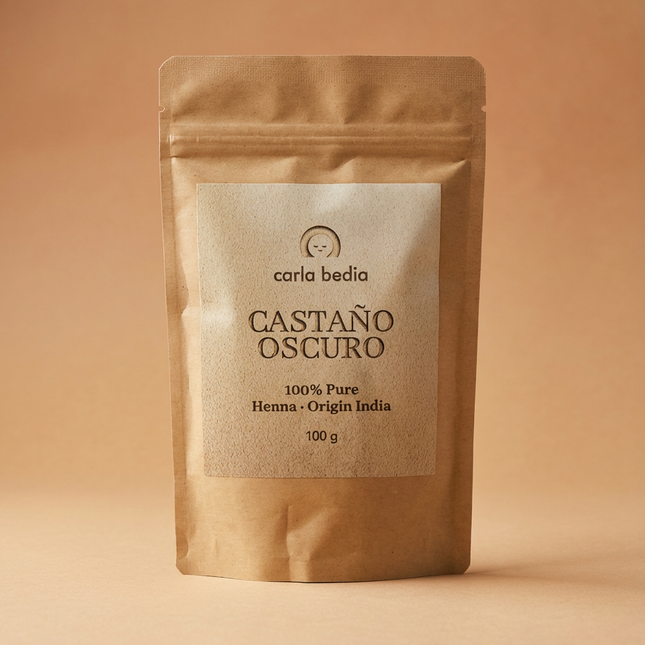 Barro Castaño Oscuro Carla Bedia – Tinte Natural para Cubrir Canas