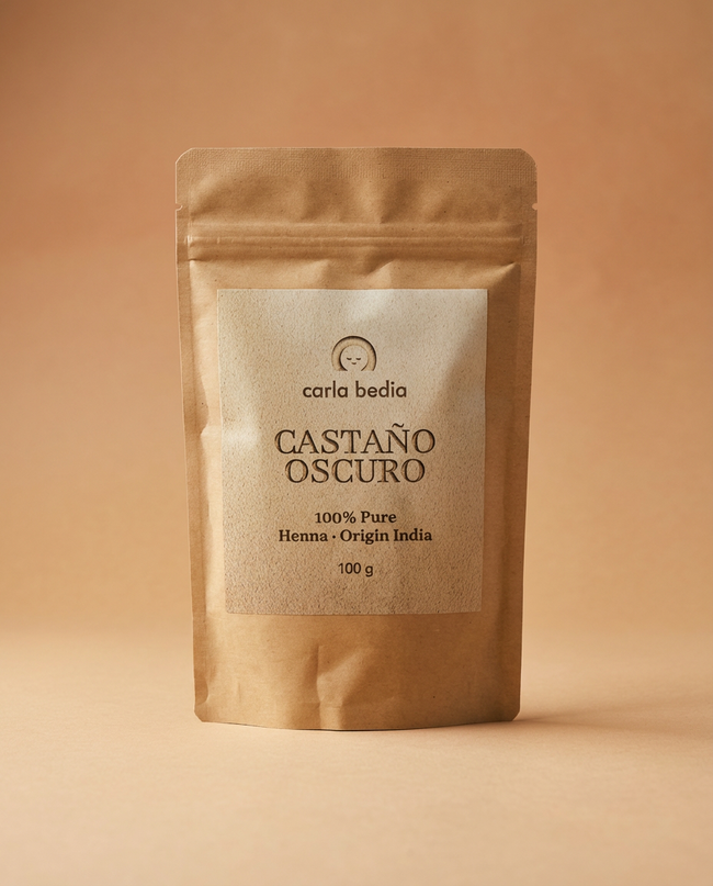 Barro Castaño Oscuro Carla Bedia – Tinte Natural para Cubrir Canas