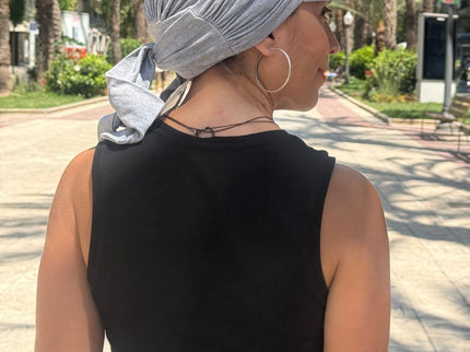 Gorra Oncológica Carla Bedia | Nala Gris Claro