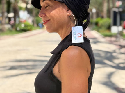 Gorra Oncológica Carla Bedia | Nala Negro