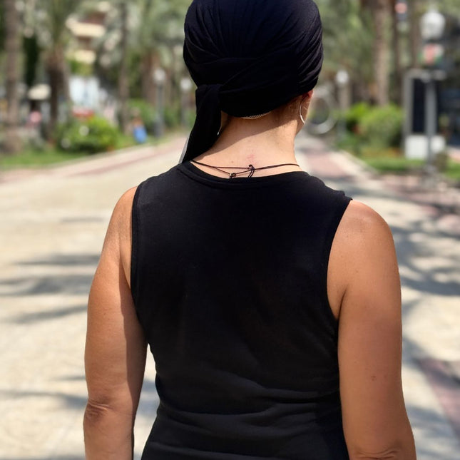 Gorra Oncológica Carla Bedia | Nala Negro