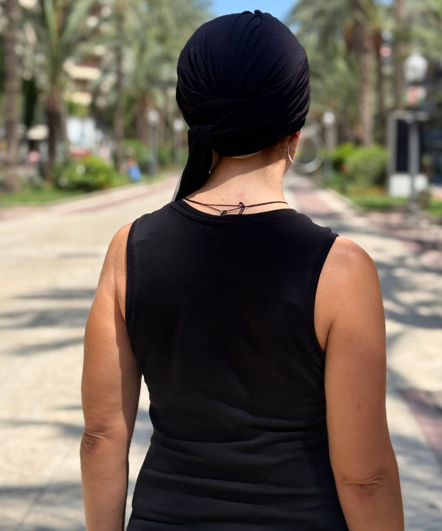 Gorra Oncológica Carla Bedia | Nala Negro