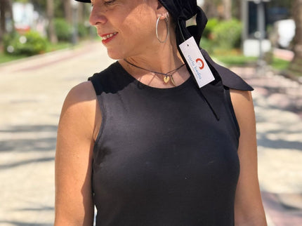 Gorra Oncológica Carla Bedia | Nala Negro