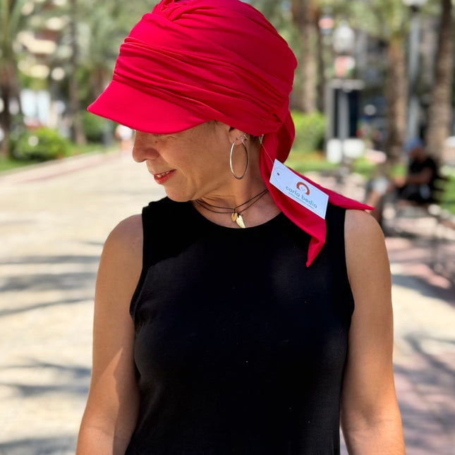 Gorra Oncológica Carla Bedia | Nala Roja