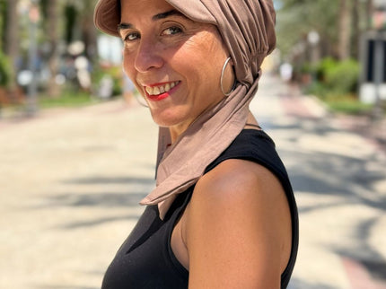 Gorra Oncológica Carla Bedia | Nala Taupe