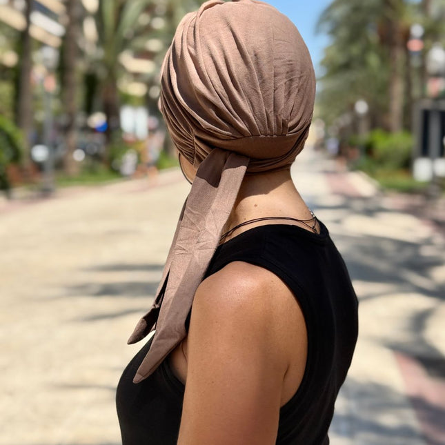 Gorra Oncológica Carla Bedia | Nala Taupe