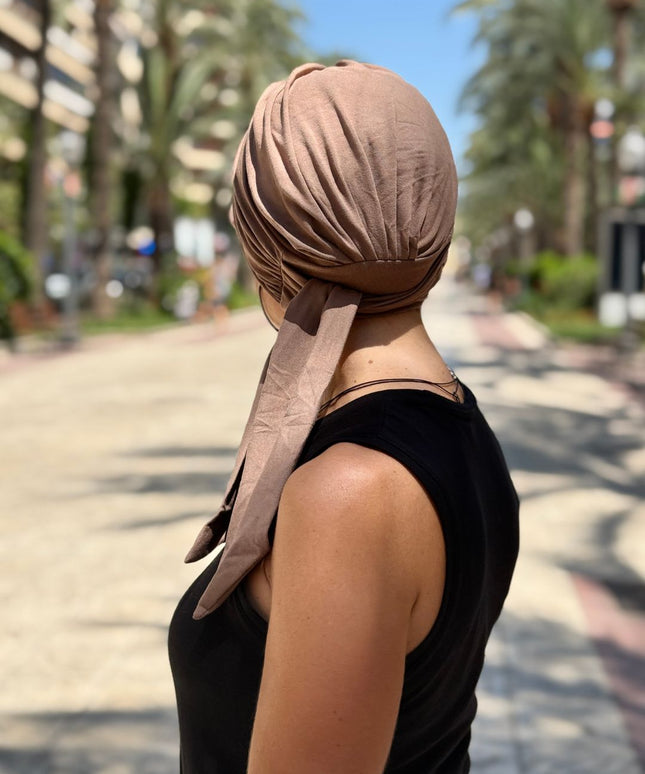 Gorra Oncológica Carla Bedia | Nala Taupe