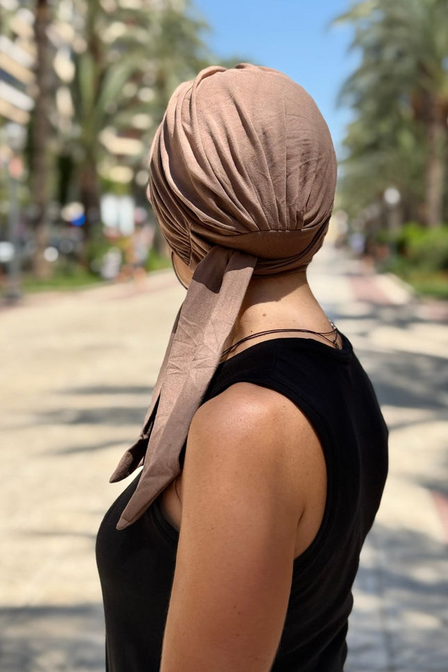 Gorra Oncológica Carla Bedia | Nala Taupe