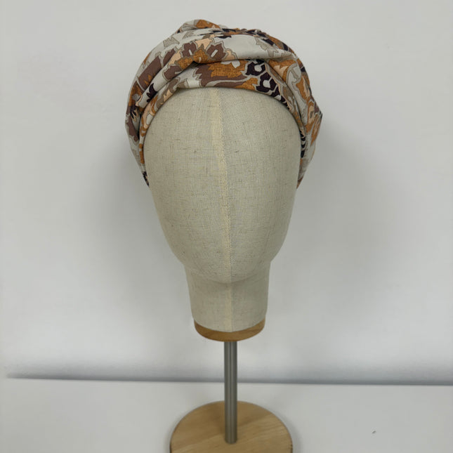 Pañuelo Oncológico Carla Bedia | Sue Floral Tierra
