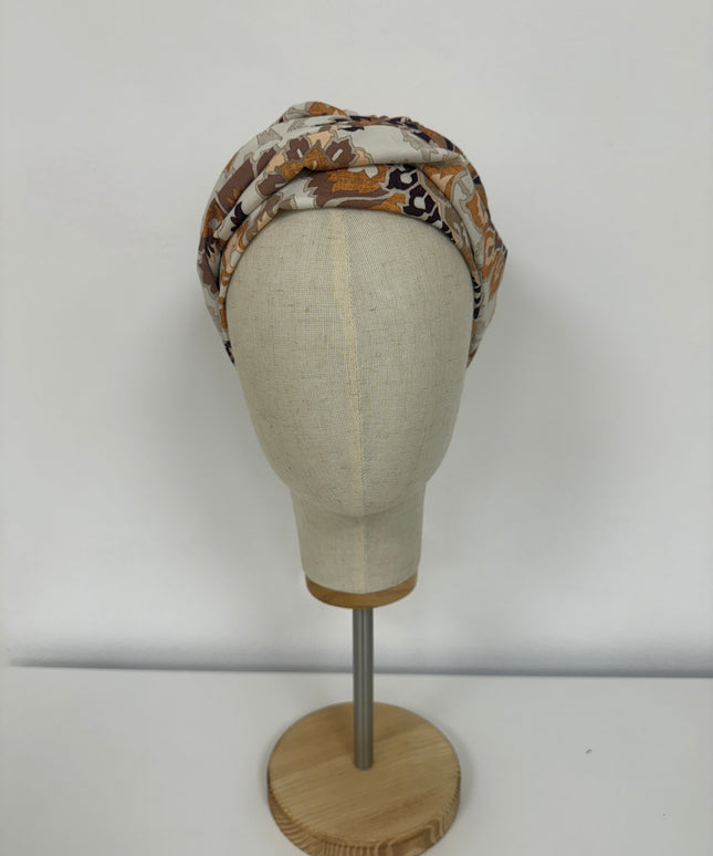 Pañuelo Oncológico Carla Bedia | Sue Floral Tierra