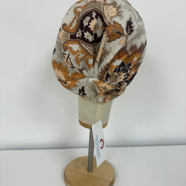 Pañuelo Oncológico Carla Bedia | Sue Floral Tierra