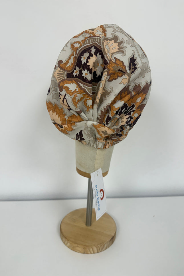 Pañuelo Oncológico Carla Bedia | Sue Floral Tierra