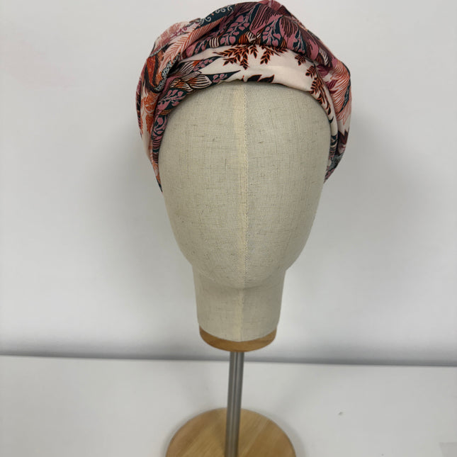 Pañuelo Oncológico Carla Bedia | Sue Floral Rosa