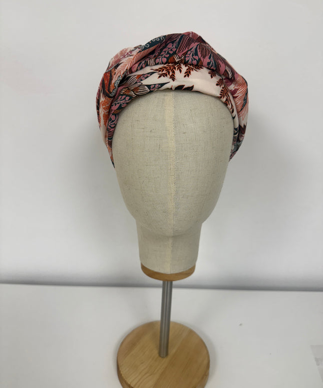 Pañuelo Oncológico Carla Bedia | Sue Floral Rosa