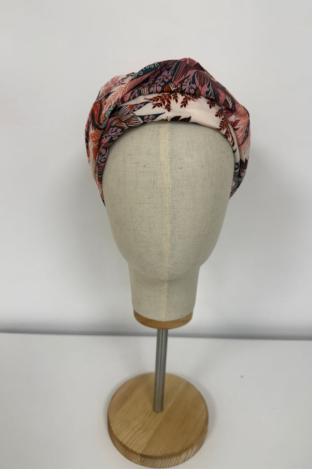 Pañuelo Oncológico Carla Bedia | Sue Floral Rosa