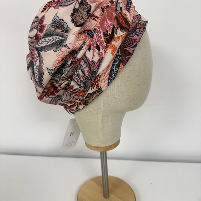 Pañuelo Oncológico Carla Bedia | Sue Floral Rosa