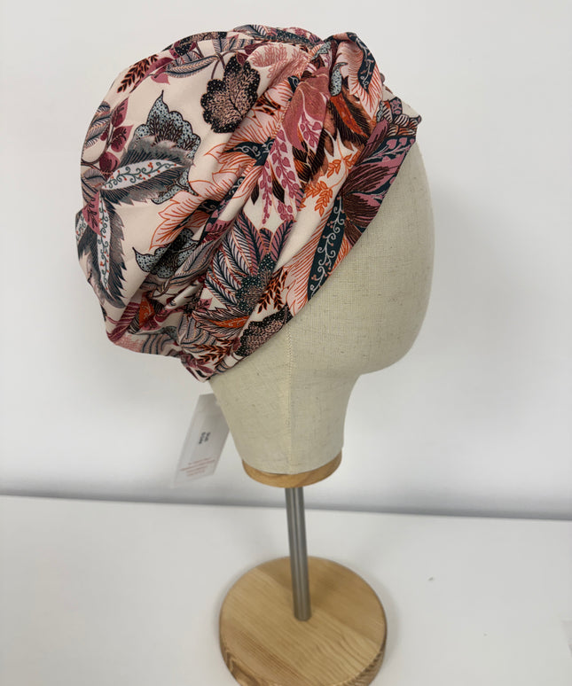 Pañuelo Oncológico Carla Bedia | Sue Floral Rosa