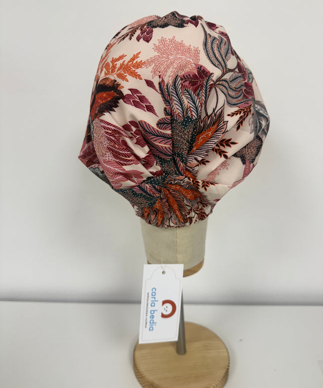 Pañuelo Oncológico Carla Bedia | Sue Floral Rosa