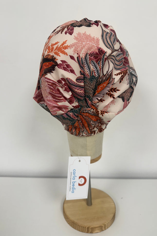 Pañuelo Oncológico Carla Bedia | Sue Floral Rosa