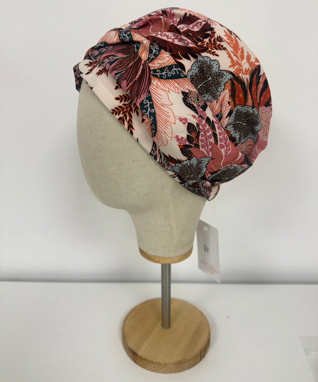 Pañuelo Oncológico Carla Bedia | Sue Floral Rosa