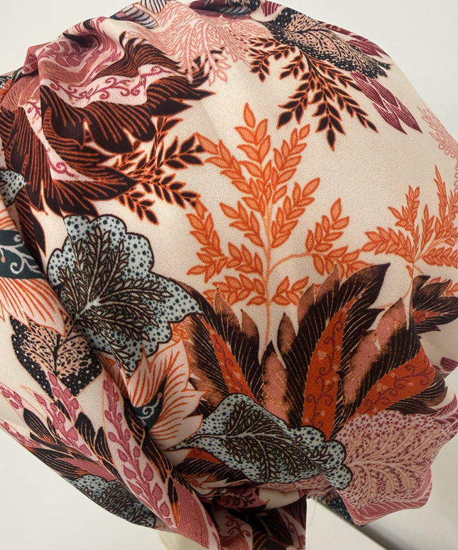 Pañuelo Oncológico Carla Bedia | Sue Floral Rosa