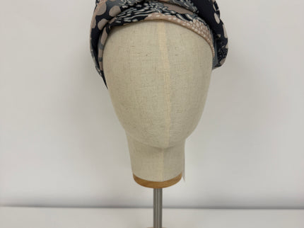 Pañuelo Oncológico Carla Bedia | Sue Abstract Beige Azul