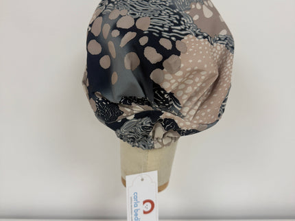 Pañuelo Oncológico Carla Bedia | Sue Abstract Beige Azul