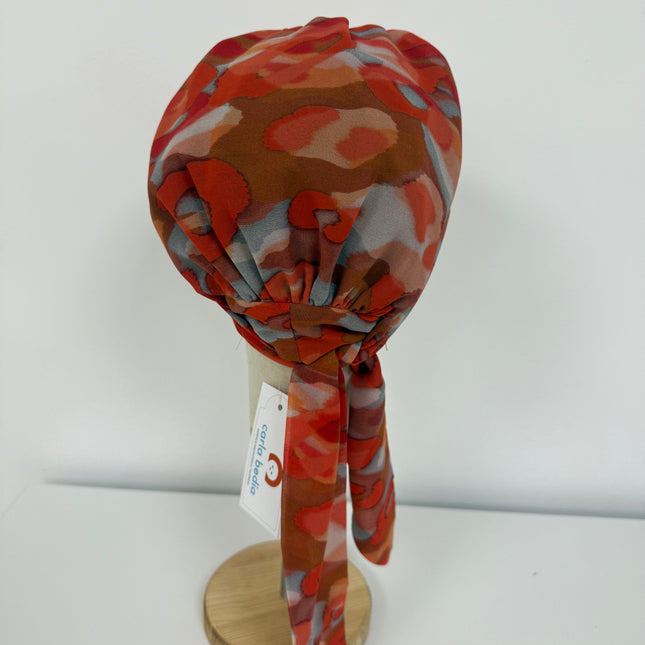 añuelo Oncológico Carla Bedia | Zoe Silk Acuarela Terracota