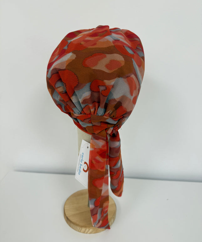 añuelo Oncológico Carla Bedia | Zoe Silk Acuarela Terracota