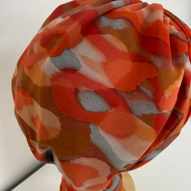 añuelo Oncológico Carla Bedia | Zoe Silk Acuarela Terracota