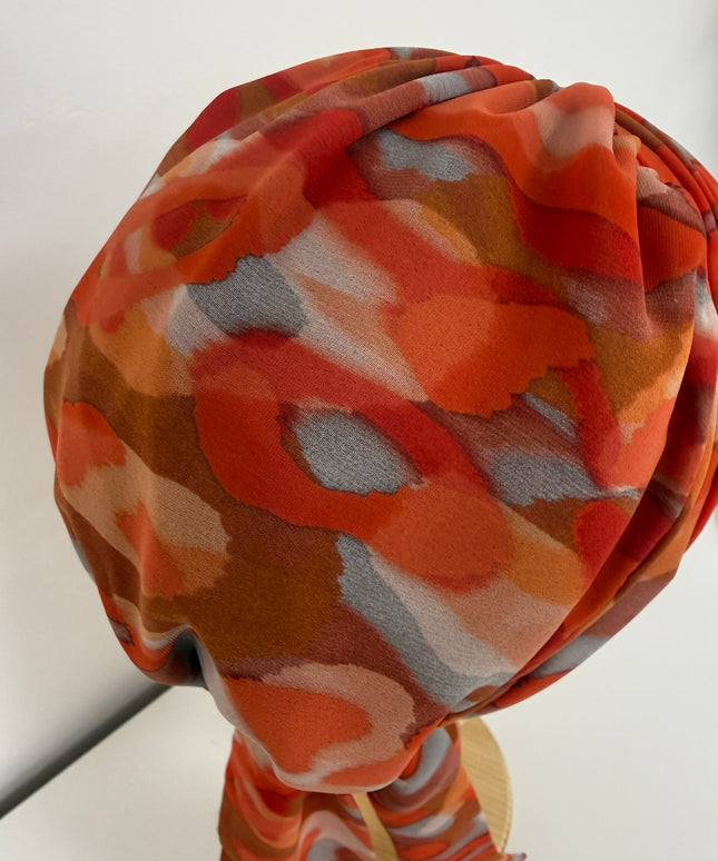 añuelo Oncológico Carla Bedia | Zoe Silk Acuarela Terracota